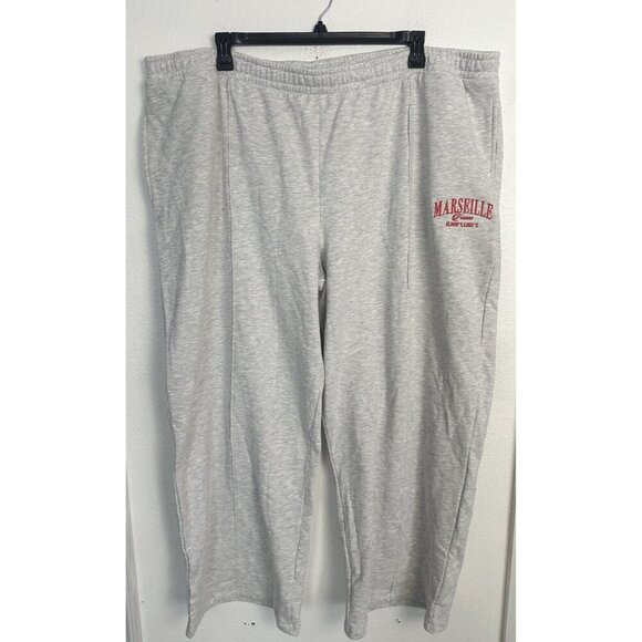 ASOS DESIGN Curve straight leg jogger with Marseille embroidered graphic 2XL - Picture 2 of 16